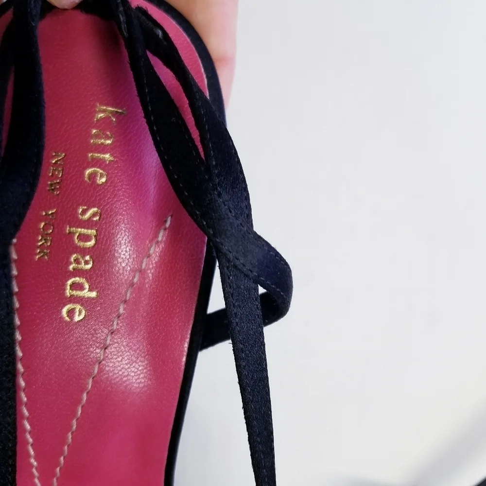 🌸 Kate Spade | Black Strap Heel Sandals, size 9,‎ Black